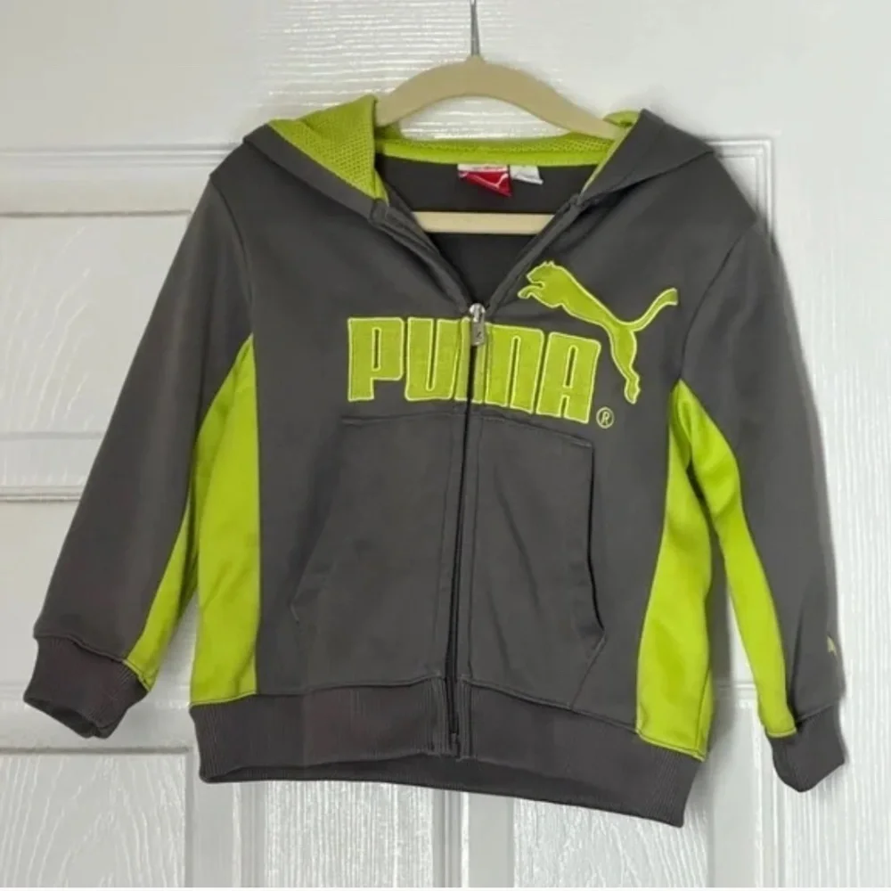 PUMA Sport Lifestyle Toddler Zip Up Hoodie Sweatshirt 2T